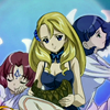 Yun with winged Angulas and Neviril by her side